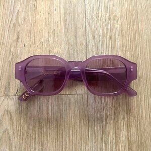 Madewell Purple Rounded Palma Sunglasses